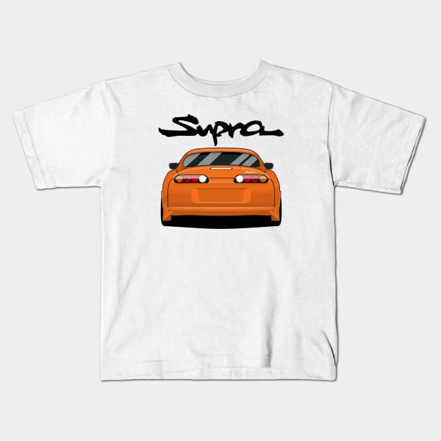 Supra MK4 - Front angle Kids T-Shirt by masjestudio